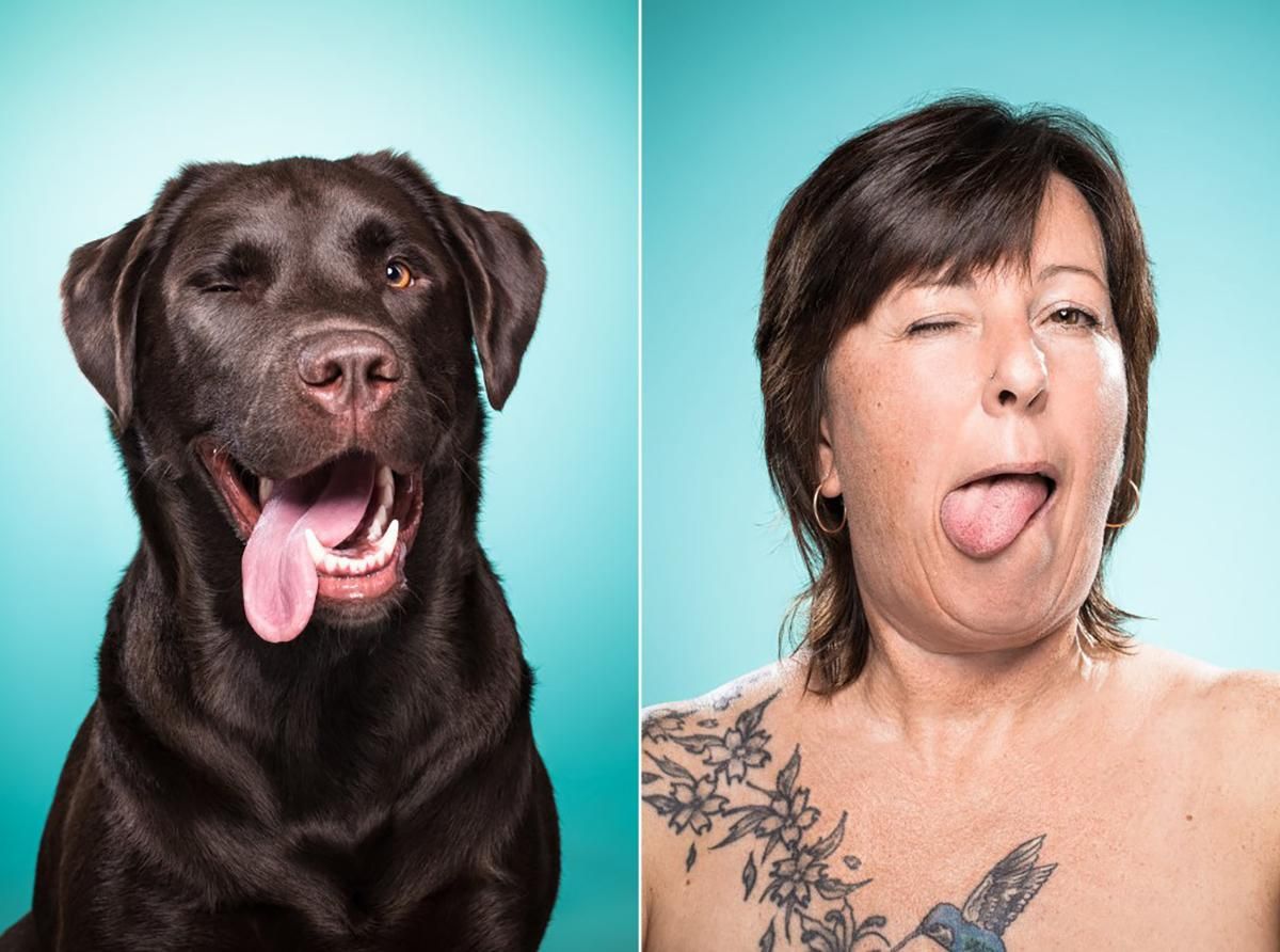 34 фотографії, де собаки схожі зі своїми господарями