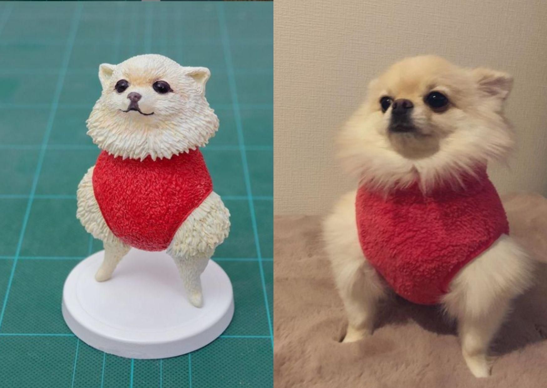 Японский художник делает фигурки из забавных фото животных Японский художник делает фигурки из забавных фото животных