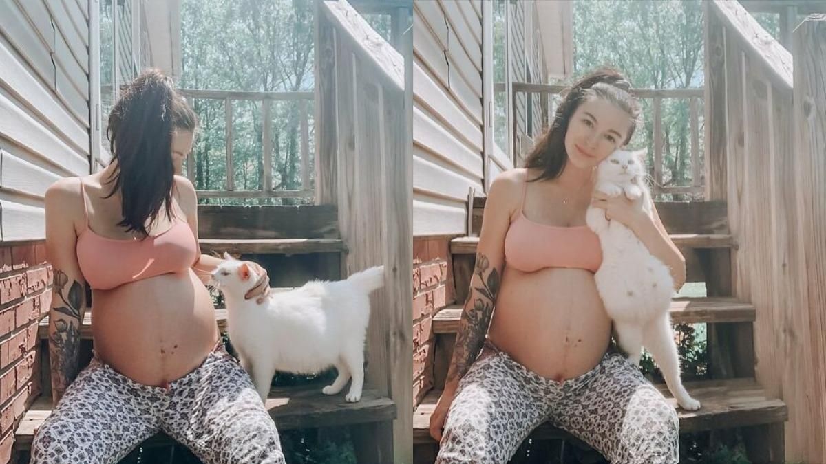 Друзья по беременности: женщина и кошка родили в один день - Pets